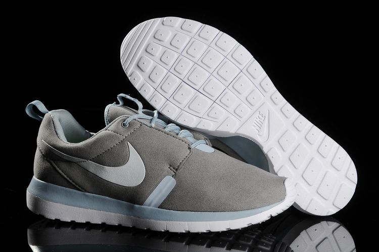 Nike Rosherun Nm 3m Fur Blanc Gris Nouvelles Chaussures